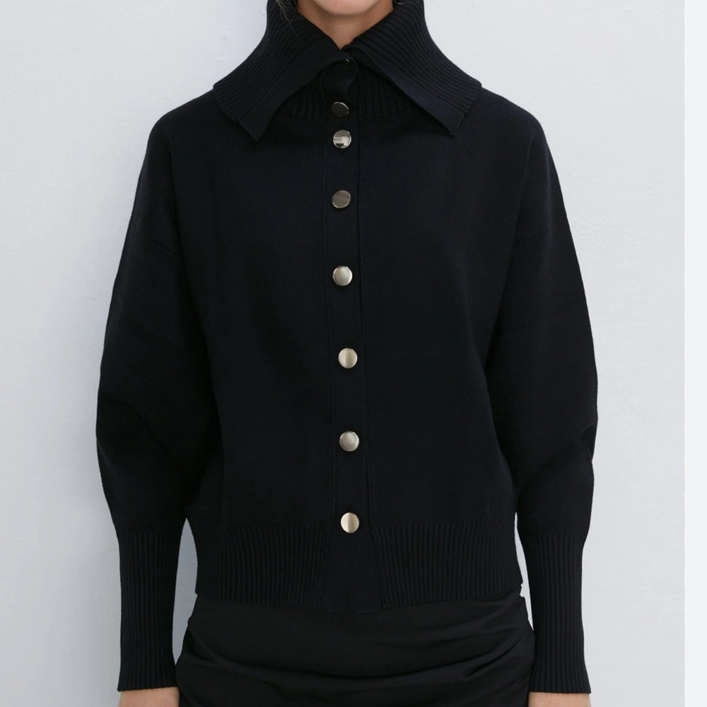 ZARA - Knit Sweater with Buttons